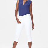 Marilyn Straight Crop Jeans - Optic White