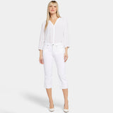 Marilyn Straight Crop Jeans - Optic White