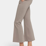 Pull-On Flared Ankle Trouser Pants - Saddlewood