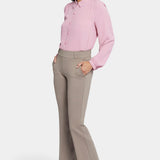 Pull-On Flared Ankle Trouser Pants - Saddlewood
