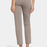 Pull-On Straight Ankle Trouser Pants - Saddlewood