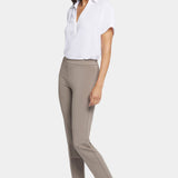 Pull-On Straight Ankle Trouser Pants - Saddlewood