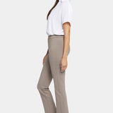 Pull-On Straight Ankle Trouser Pants - Saddlewood