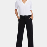Straight Trouser Pants - Black