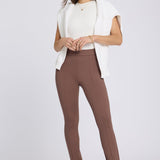 Zelda Pull-On Pants - Deep Taupe