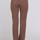 Marilyn Straight Pants - Deep Taupe