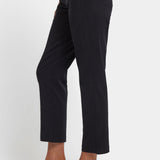 Easy-Fit Ankle Trouser Pants - Black