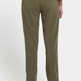 Easy-Fit Ankle Trouser Pants - Bay Leaf
