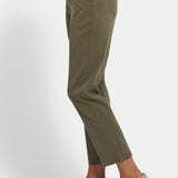 Easy-Fit Ankle Trouser Pants - Bay Leaf