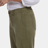 Easy-Fit Ankle Trouser Pants - Bay Leaf