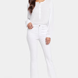 Billie Mini Bootcut Ankle Jeans - Optic White