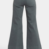 Mia Palazzo Ankle Jeans - Sage Leaf