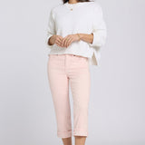 Marilyn Straight Crop Jeans - Pink Dogwood