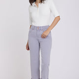 Bailey Relaxed Straight Crop Jeans - Vintage Lavender