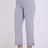 Bailey Relaxed Straight Crop Jeans - Vintage Lavender