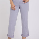 Bailey Relaxed Straight Crop Jeans - Vintage Lavender