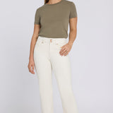 Bailey Relaxed Straight Crop Jeans - Vintage White