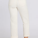 Bailey Relaxed Straight Crop Jeans - Vintage White