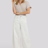 Nova Super Wide Leg Jeans - Vintage White
