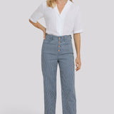Kasey Stovepipe Ankle Jeans - Malaga Stripe