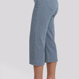 Coco Relaxed Wide Leg Crop Jeans - Malaga Stripe