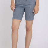 Ella Denim Shorts - Malaga Stripe