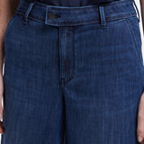Mona Wide Leg Trouser Ankle Jeans - Ibiza Blues