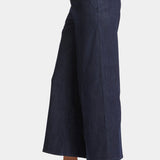 Mona Wide Leg Trouser Ankle Jeans - Lightweight Rinse