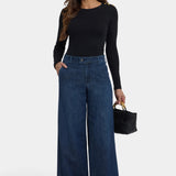 Mona Wide Leg Trouser Jeans - Louvre Sapphire