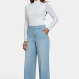 Mona Wide Leg Trouser Jeans - Oceanfront