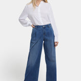 Teresa Wide Leg Ankle Jeans - Romantic Indigo