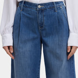 Teresa Wide Leg Ankle Jeans - Romantic Indigo