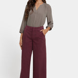 Mona Wide Leg Trouser Jeans - Sienna Red
