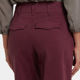 Mona Wide Leg Trouser Jeans - Sienna Red
