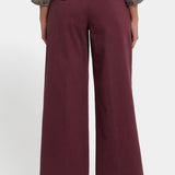 Mona Wide Leg Trouser Jeans - Sienna Red