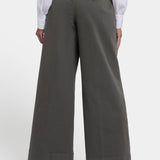 Mona Wide Leg Trouser Jeans - Vine Leaf