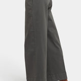Mona Wide Leg Trouser Jeans - Vine Leaf