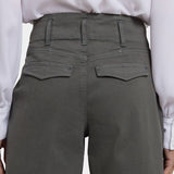 Mona Wide Leg Trouser Jeans - Vine Leaf