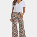 Mia Palazzo Ankle Jeans - Earth Blooms