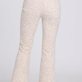 Billie Mini Bootcut Ankle Jeans - Snow Leopard