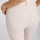 Billie Mini Bootcut Ankle Jeans - Snow Leopard