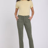 Margot Girlfriend Jeans - Desert Green