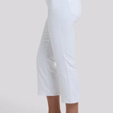 Monica Kick Flare Crop Jeans - Optic White
