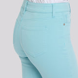 Monica Kick Flare Crop Jeans - Aqua Haze