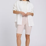 Briella 11 Inch Denim Shorts - Rock Flower