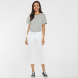Chloe Capri Jeans - Optic White