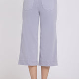 Brigitte Wide Leg Capri Jeans - Vintage Lavender