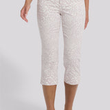 Marilyn Straight Crop Jeans - Snow Leopard