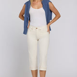 Marilyn Straight Crop Jeans - Vintage White