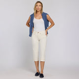 Marilyn Straight Crop Jeans - Vintage White